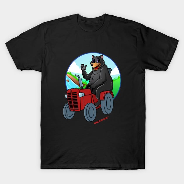 Tractor Critters Black Bear T-Shirt by tractordog